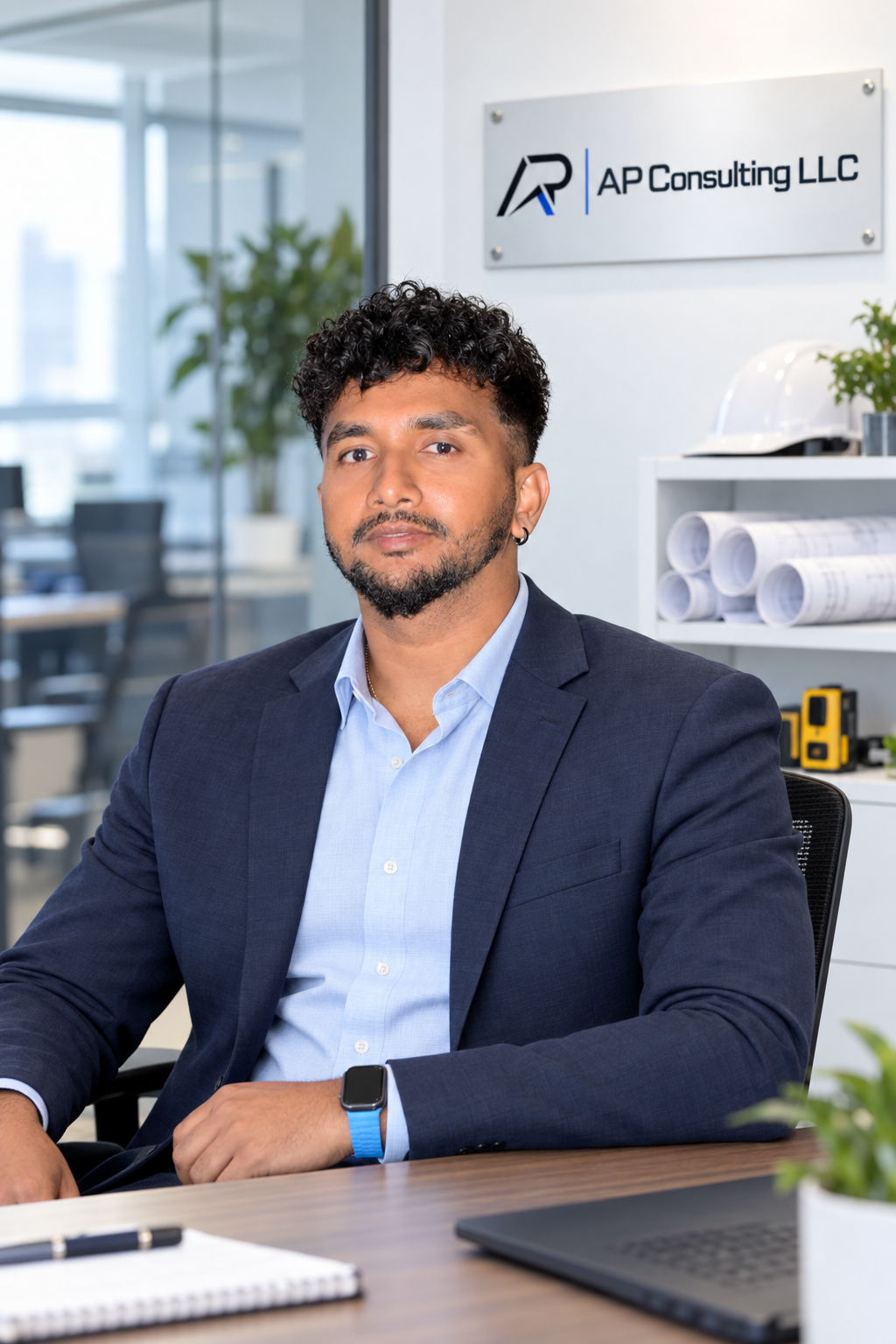 B Prabuddha Peiris in the AP Consulting office